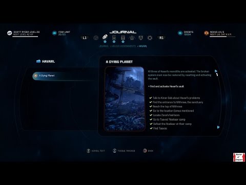 Mass Effect: Andromeda Walkthrough (PS4) (Blind) Part 45 - Hardcore - Havarl's Vault (Havarl)