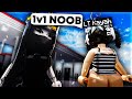 1V1 ING THE BEST LT PLAYER Roblox Baddies