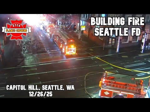 SEATTLE FIRE: Full traffic camera footage, scanner audio of Christmas morning fire
