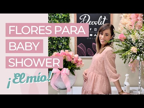 CREANDO ARREGLOS FLORALES PARA BABY SHOWER...🌸 ¡EL MÍO! 🌸