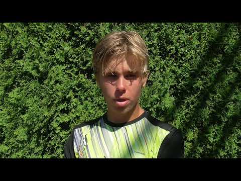 Matthew W. Donald po výhře v semifinále Pardubické juniorky 2020