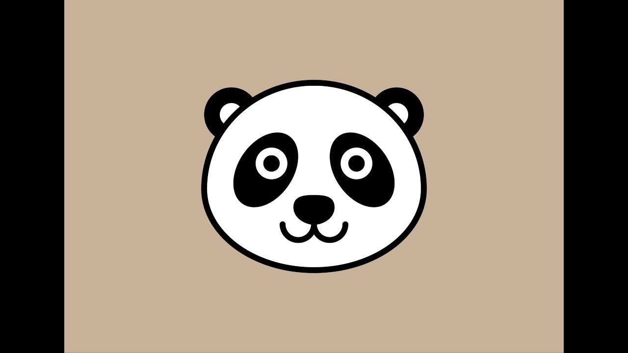 Adobe Illustrator CC 2018 panda icon