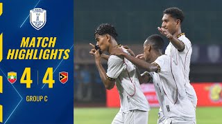 Highlights Timnas Myanmar Vs Timor Leste (4-4) di ASEAN CUP U23 2025, Laga Imbang Sama-sama Kuat