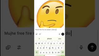 chat GPT help me free fire redeem code #redeem #freefire #chatgpt