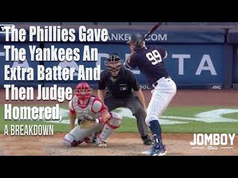 The Phillies Gave the Yankees an extra batter and then Judge homered, a breakdown