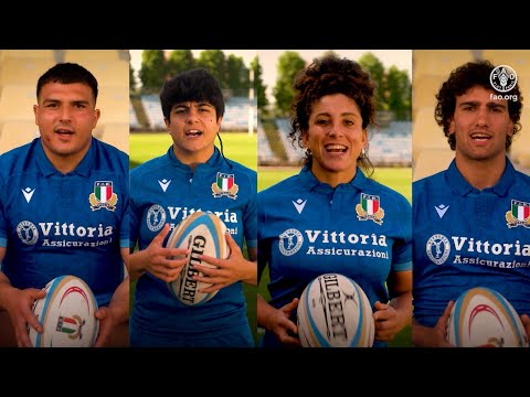 The Italian Rugby Federation joins forces as FAO Champions for Junior World Food Day