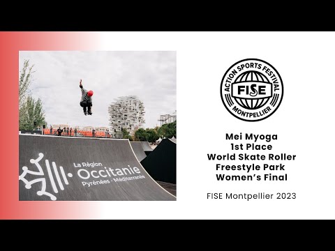 Mei Myoga - 1st Place World Skate Roller Freestyle Park World Cup Women's Final