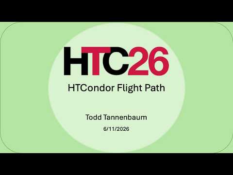 HTCondor Flight Path presentation thumbnail