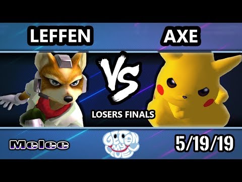 GOML 2019 SSBM - TSM | Leffen (Fox) Vs. Tempo | Axe (Pikachu) Smash Melee Tournament Losers Finals