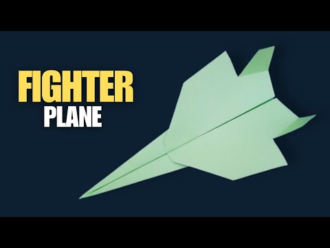How to Make Paper Fighter Plane Very Easy - Paper Airplane Jet That Flies Far