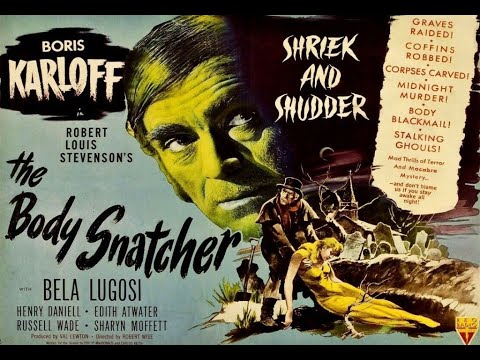 O túmulo vazio ("The Body Snatcher", 1945), com Boris Karloff e Béla Lugosi, trailer legendado