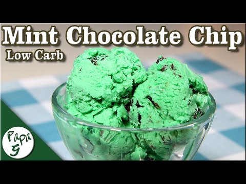 Mint Chocolate Chip Ice Cream – Low Carb Keto Homemade Ice Cream Recipe