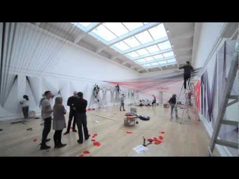 Behind the scenes installing Pae White's work at the South London Gallery