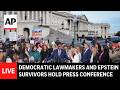 LIVE: Democrats and Epstein survivors speak ahead of Pam Bondi hearing