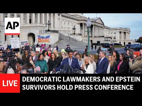 LIVE: Democrats and Epstein survivors speak ahead of Pam Bondi hearing