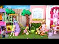 Barbie Doll Family Getting Ready For Surprise Baskets Egg Hunt