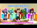 CHICKEN WINGS MEME GANGNAM MINECRAFT STYLE MAIZEN CRAFTEE MIKEY TURTLE Minecraft Animation