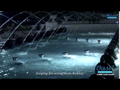 OASE | Fountain Technology - Effects - Jumping Jets setting in an Archeway