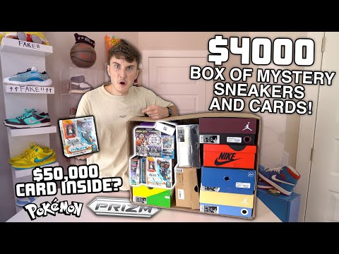 I Bought A $4000 Box Of Mystery Sneakers & Cards! ($50,000 cards...)