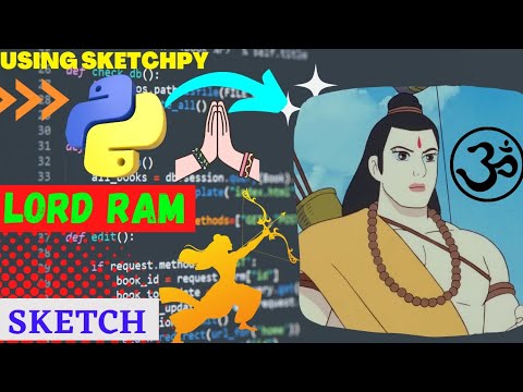 Lord Ram Anime Using Python Sketchpy Code Python Programming Hub