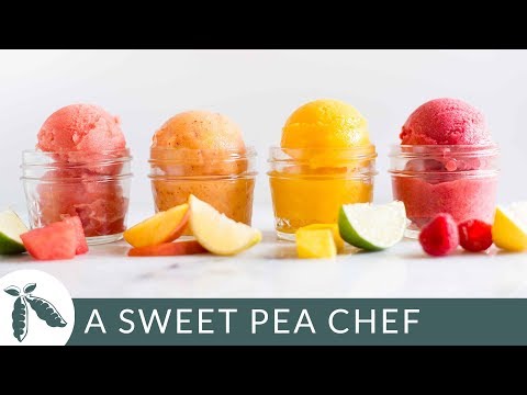 4 Easy Fruit Sorbet Recipes | A Sweet Pea Chef