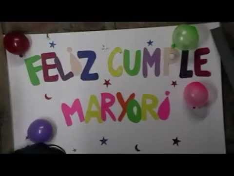feliz cumpleaños maryori