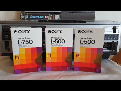 Unsealing 35 year old Sony Dynamicron L-500 Betamax Tape