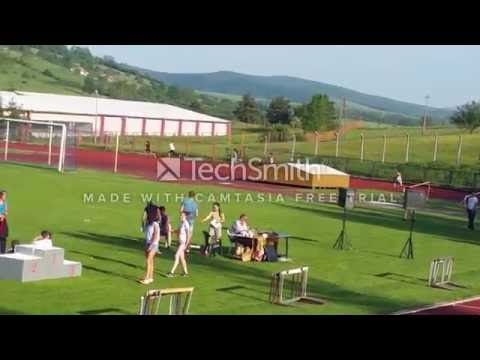 Hana Ćatić, atletika. 4x100 m. Sokolac. Mlađe pionirke AK Sarajevo 1. mjesto.