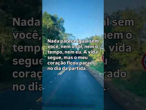 No dia da tua partida #frases #homenagem #amor #luto #mensagem #reflexão #saudades #gratidão