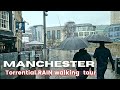 Rain Walking Tour Of Manchester England ︎ Walking In The Rain 4K60FPS