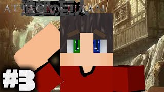 Attack on Titan episode 3 "FIRST DAY ON THE  JOB" (Minecraft Roleplay)