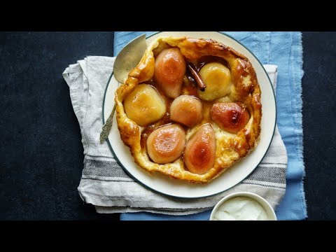 Recette : Tarte tatin aux poires pochées