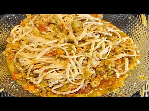 ESPAGUETIS CON VERDURA Y ATUN EN MAMBO!! SUPER SANO Y MUY RICO!!