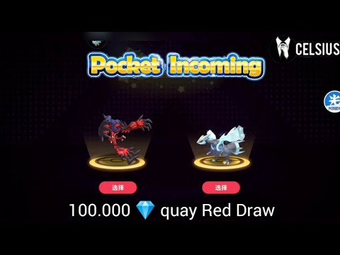 100.000 💎 Quay 5 lần sự kiện Legendary Summon (Red Draw) - Pocket Incoming