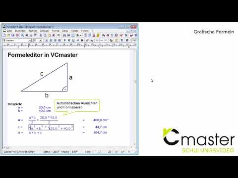 VCmaster Formeleditor