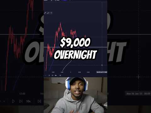 Made $9,000 overnight trading NQ/NAS100! 💸 Watch to learn how you can too! 📈 #Trading #nas100