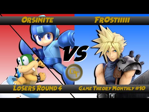Game Theory Monthly#10 Losers R4 - Orsinite (Mega Man, Bowser Jr.) Vs. Fr0stiiiii (Cloud)