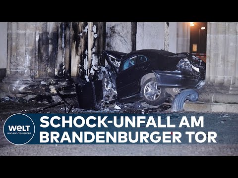 TÖDLICHER UNFALL: Mann kracht mit Vollgas gegen das Brandenburger Tor