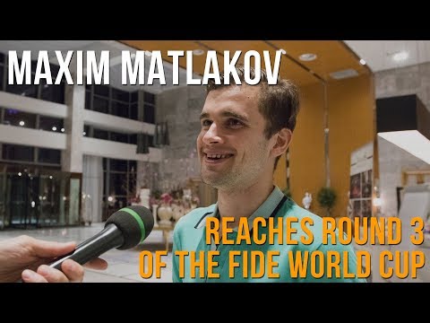 Maxim Matlakov on beating Dmitry Andreikin at the FIDE World Cup