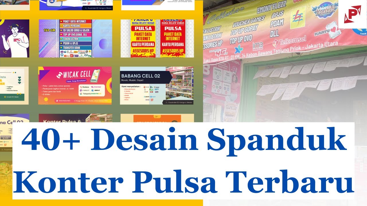 40+ Desain Spanduk/Banner Konter Pulsa & Paket Data | Unik, Jelas, Kekinian, & Banyak Modelnya!!