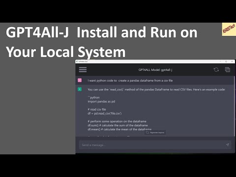 GPT4All-J  Install and Run on Your Local System An Apache-2 Licensed GPT4All Model