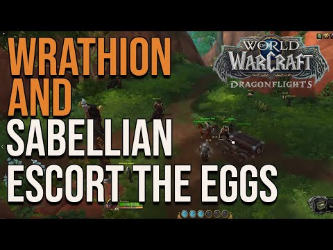 Wrathion and Sabellian Escort the Eggs - World of Warcraft Dragonflight