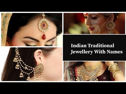 Indian traditional jewellery with name || Different types of Jewellery Design || Bridal Jewellery..