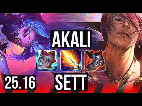 AKALI vs SETT (TOP) | 7/3/9 | KR Master | 25.16