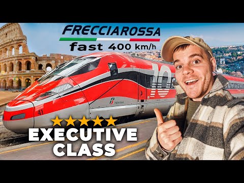 I am testing the FASTEST TRAIN IN ITALY in Executive Class! (Frecciarossa)