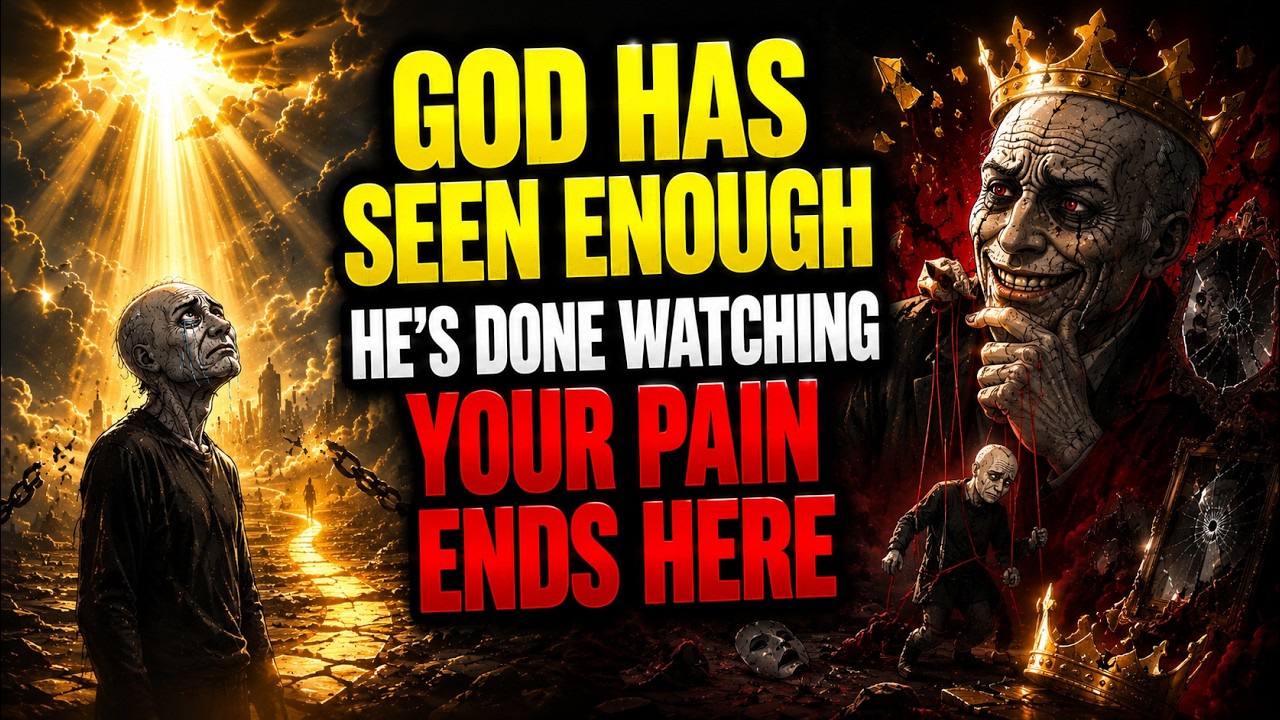 when God is fed up with seeing the narcissist's cruelty towards you.