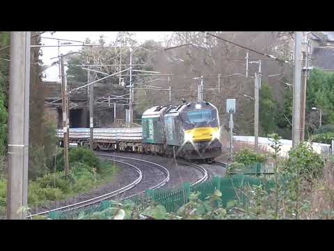 88002 with 68016 dit 6z05 Carlisle Yard - Crewe Basford Hall Engineers, 10th December 2021