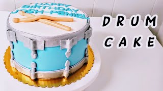 Fondant Drum Cake Tutorial, Fondant Paneling Method