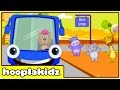 Wheels On The Bus Song Blue Bus HooplaKidz Nursery Rhymes