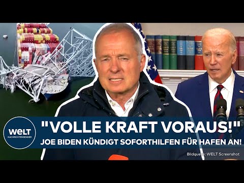 BRÜCKENEINSTURZ BALTIMORE: "Enormer wirtschaftlicher Schaden!" Fahrrinne von Hafen bleibt gesperrt!